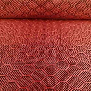 Tela de fibra de carbono roja