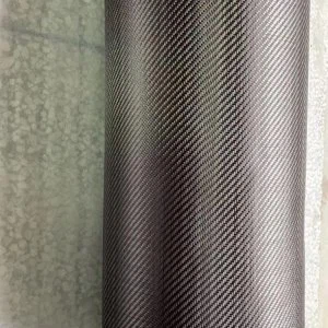 Fibra de carbono de tejido satinado